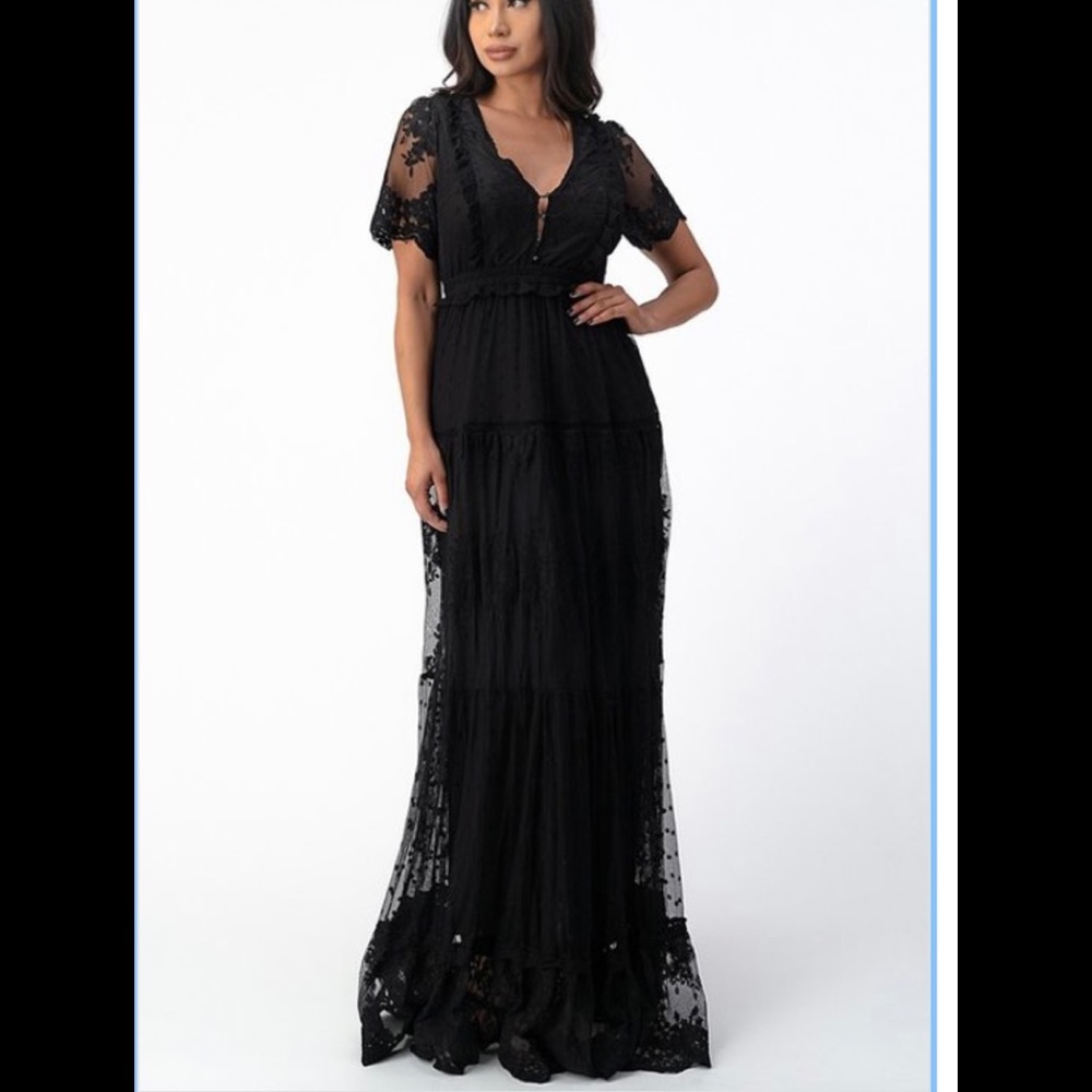 Lace Maxi Dress Size S